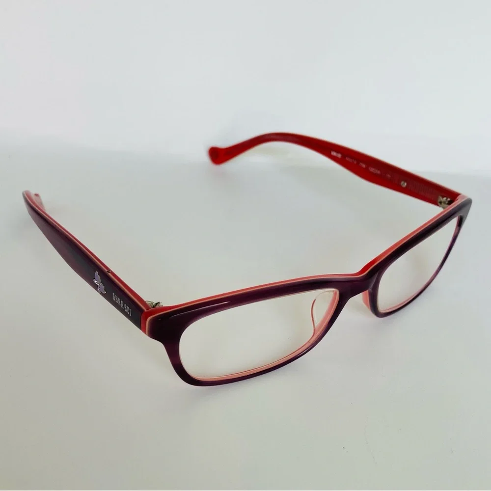 Anna Sui AS514 Burgundy Eyeglass FRAMES ONLY